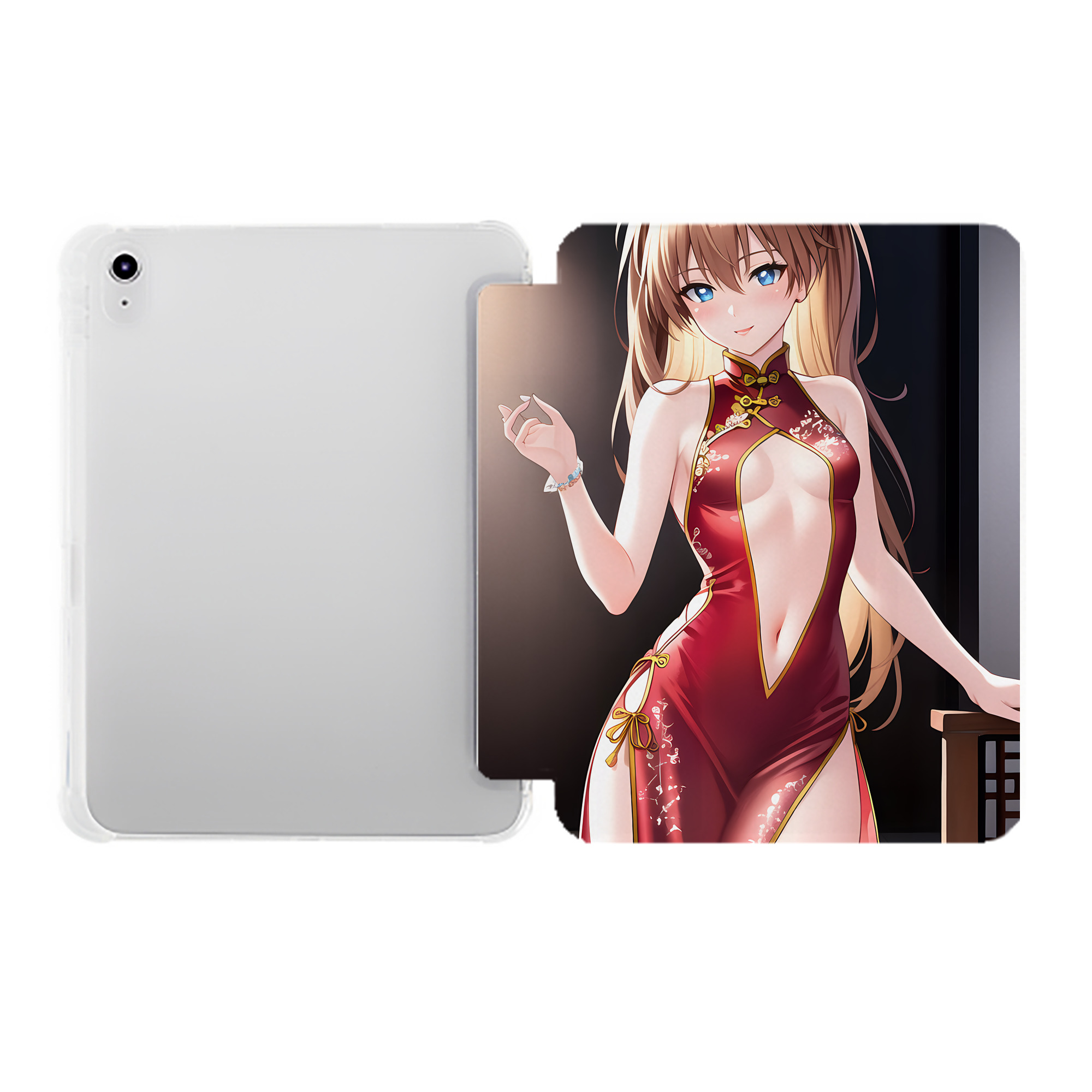 （画像用） EVA 新世紀エヴァンゲリオン IPad ケース ペン収納付き 三つ折りスタンド PUレザー×シリコン 対応機種9.5/10.5/10.9インチ